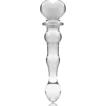 NEBULA SERIES BY IBIZA - MODELLO 21 DILDO IN VETRO BOROSILICATO TRASPARENTE 20.5 CM -O- 3.5 CM - NEBULA SERIES BY IBIZA | Lingerie Harness Boutique