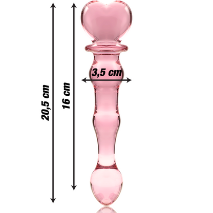 NEBULA SERIES BY IBIZA - MODELLO 21 DILDO IN VETRO BOROSILICATO TRASPARENTE 20.5 CM -O- 3.5 CM - NEBULA SERIES BY IBIZA | Lingerie Harness Boutique