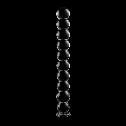 NEBULA SERIES BY IBIZA - MODELLO 22 DILDO IN VETRO BOROSILICATO TRASPARENTE 21.5 CM -O- 2.5 CM - NEBULA SERIES BY IBIZA | Lingerie Harness Boutique