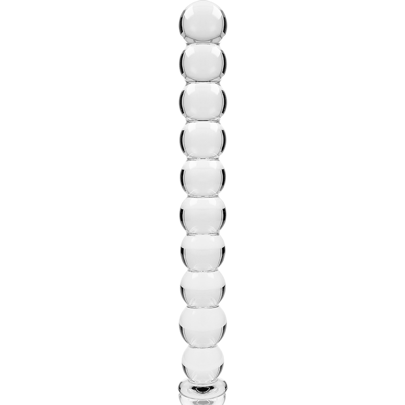 NEBULA SERIES BY IBIZA - MODELLO 22 DILDO IN VETRO BOROSILICATO TRASPARENTE 21.5 CM -O- 2.5 CM - NEBULA SERIES BY IBIZA | Lingerie Harness Boutique