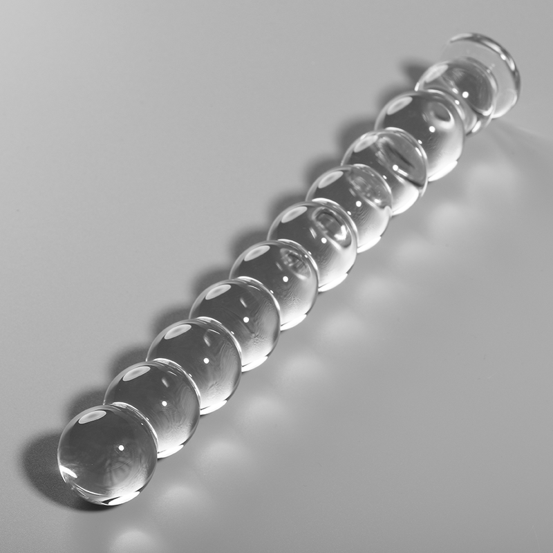 NEBULA SERIES BY IBIZA - MODELLO 22 DILDO IN VETRO BOROSILICATO TRASPARENTE 21.5 CM -O- 2.5 CM - NEBULA SERIES BY IBIZA | Lingerie Harness Boutique