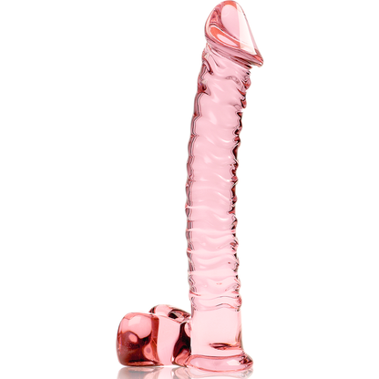 NEBULA SERIES BY IBIZA - MODELLO 23 DILDO IN VETRO BOROSILICATO TRASPARENTE 21.5 CM -O- 4 CM - NEBULA SERIES BY IBIZA | Lingerie Harness Boutique