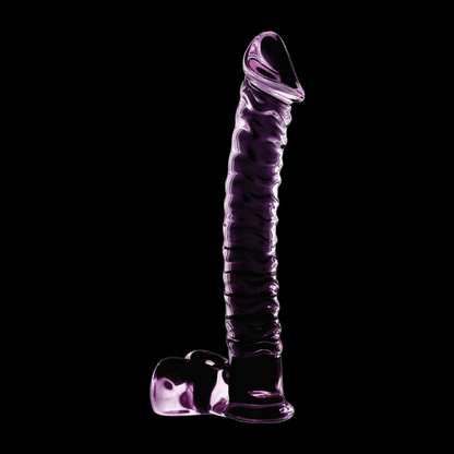 NEBULA SERIES BY IBIZA - MODELLO 23 DILDO IN VETRO BOROSILICATO TRASPARENTE 21.5 CM -O- 4 CM - NEBULA SERIES BY IBIZA | Lingerie Harness Boutique