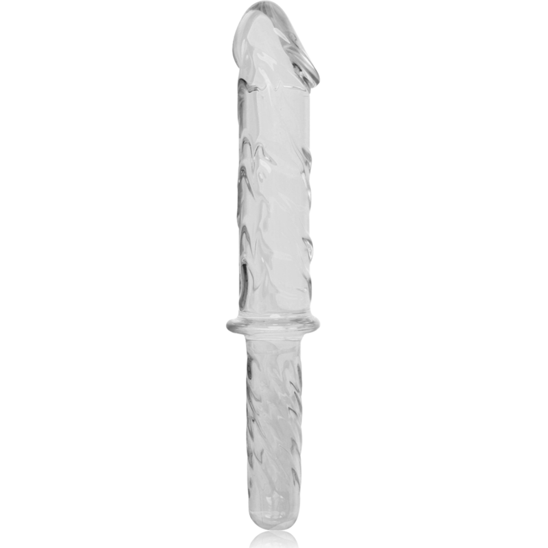 NEBULA SERIES BY IBIZA - MODELLO 24 DILDO IN VETRO BOROSILICATO TRASPARENTE 28.5 CM -O- 5 CM - NEBULA SERIES BY IBIZA | Lingerie Harness Boutique