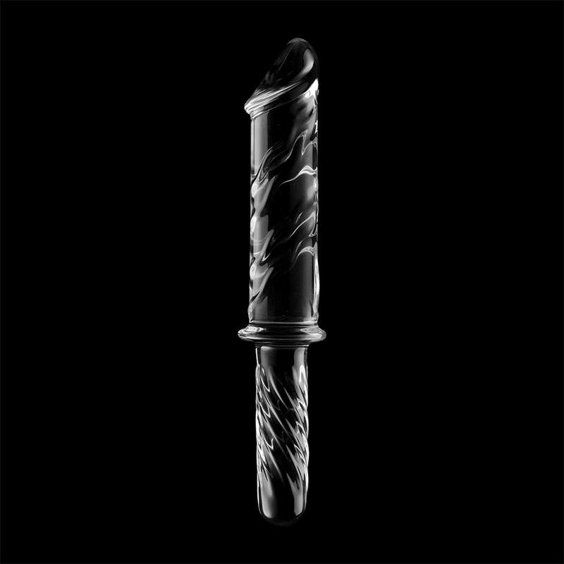 NEBULA SERIES BY IBIZA - MODELLO 24 DILDO IN VETRO BOROSILICATO TRASPARENTE 28.5 CM -O- 5 CM - NEBULA SERIES BY IBIZA | Lingerie Harness Boutique