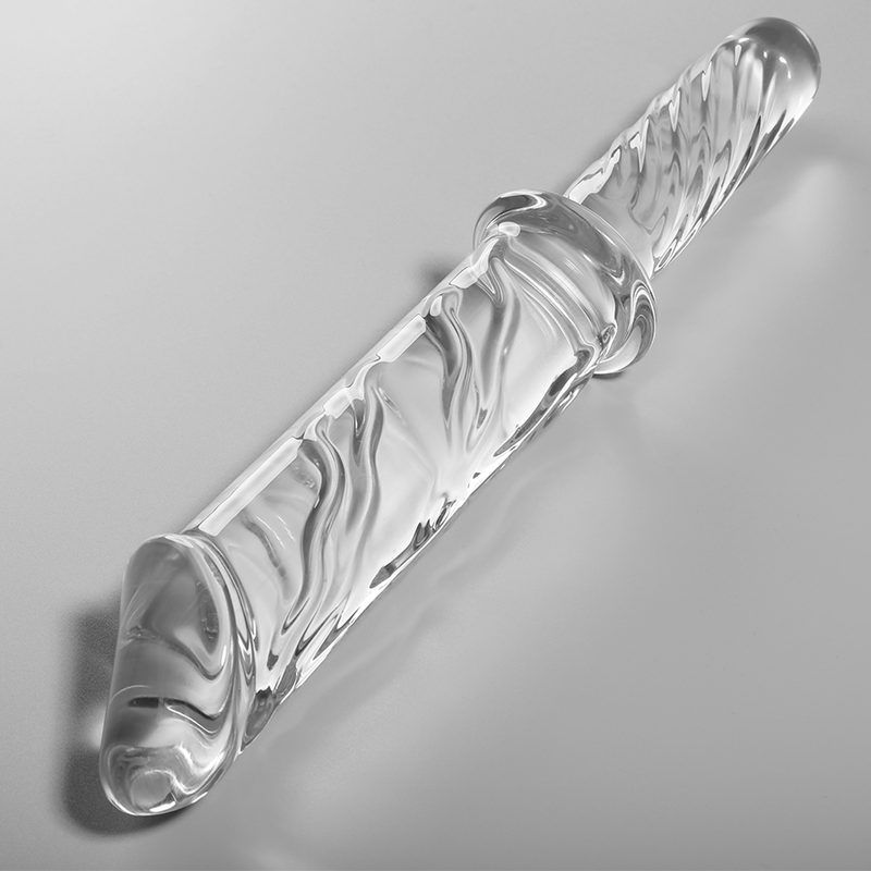 NEBULA SERIES BY IBIZA - MODELLO 24 DILDO IN VETRO BOROSILICATO TRASPARENTE 28.5 CM -O- 5 CM - NEBULA SERIES BY IBIZA | Lingerie Harness Boutique