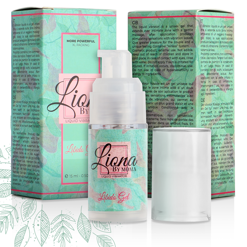 LIONA BY MOMA - VIBRATORE LIQUIDO LIBIDO GEL 15 ML - LIONA BY MOMA | Lingerie Harness Boutique