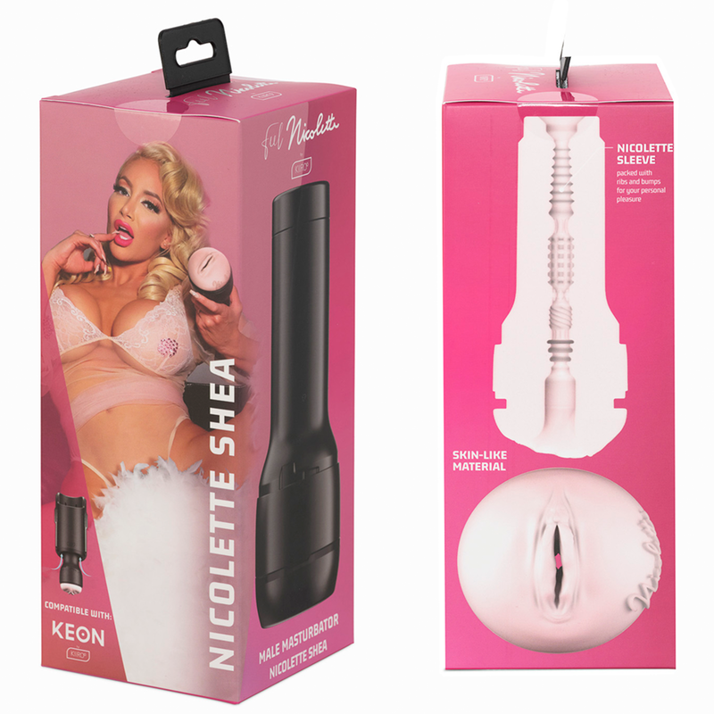 KIIROO - KEON + FEEL NICOLETTE SHEA STROKER + LUBRIFICANTE DI QUALIT AQUA 50 ML - KIIROO | Lingerie Harness Boutique
