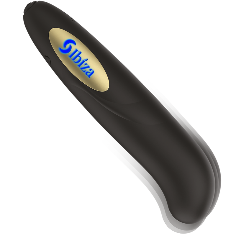 IBIZA - STIMOLATORE CLITORIDE CARICATORE USB 10 MODALIT VIBRAZIONE DORATO 13 X 2,9 - IBIZA TECHNOLOGY | Lingerie Harness Boutique