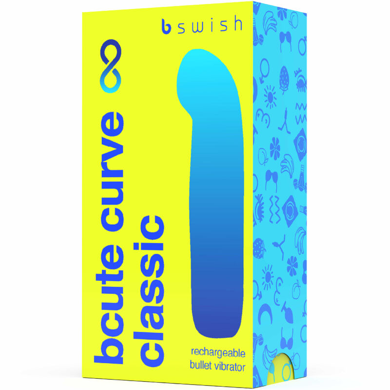 B SWISH - BCUTE CURVE INFINITE CLASSIC VIBRATORE IN SILICONE RICARICABILE GIALLO - B SWISH | Lingerie Harness Boutique