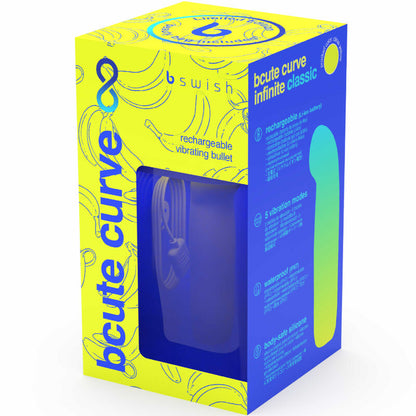 B SWISH - BCUTE CURVE INFINITE CLASSIC VIBRATORE IN SILICONE RICARICABILE EDIZIONE LIMITATA GIALLO