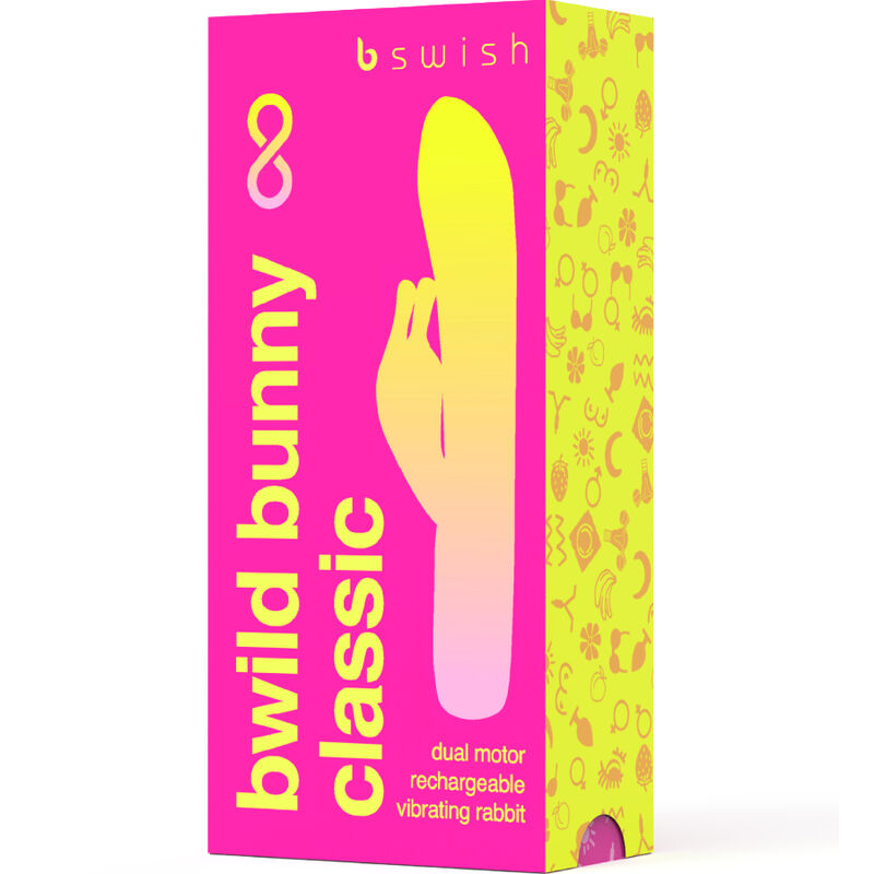 B SWISH - BWILD BUNNY INFINITE CLASSIC VIBRATORE RICARICABILE IN SILICONE ROSA - B SWISH | Lingerie Harness Boutique