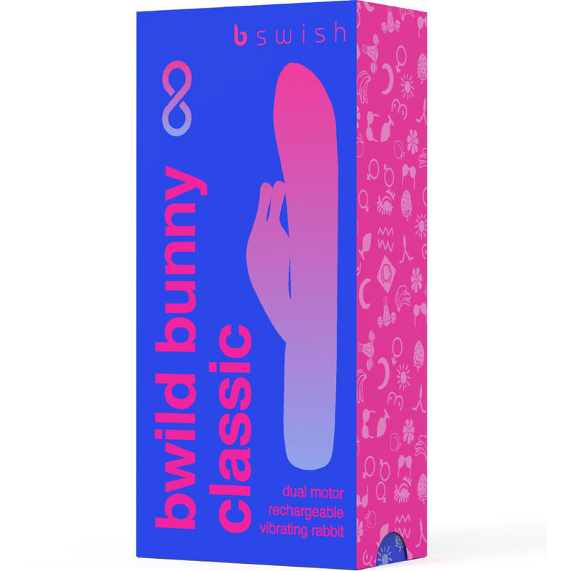 B SWISH - BWILD BUNNY INFINITE CLASSIC VIBRATORE RICARICABILE IN SILICONE BLU - B SWISH | Lingerie Harness Boutique
