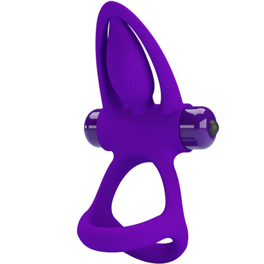 PRETTY LOVE - VIBRATING RING 10 VIBRATIONS IN VIOLET SILICONE