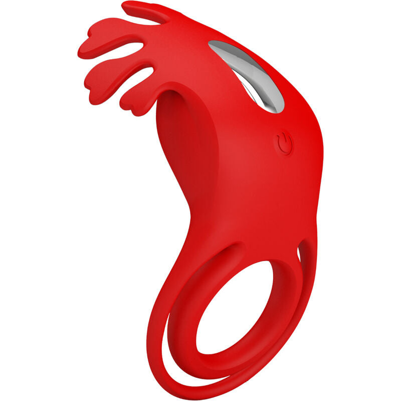 PRETTY LOVE - RUBEN 7 VIBRATION VIBRATING RING IN RED SILICONE