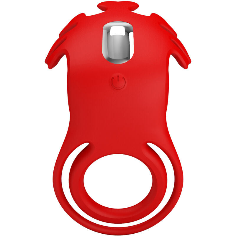 PRETTY LOVE - RUBEN 7 VIBRATION VIBRATING RING IN RED SILICONE