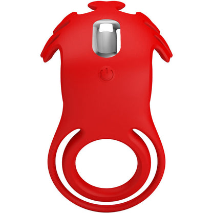 PRETTY LOVE - RUBEN 7 VIBRATION VIBRATING RING IN RED SILICONE