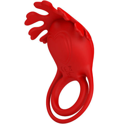 PRETTY LOVE - RUBEN 7 VIBRATION VIBRATING RING IN RED SILICONE