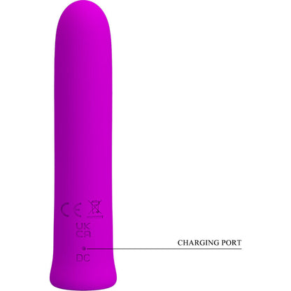 PRETTY LOVE - CURTIS MINI SUPER POWER VIBRATOR 12 VIBRATIONS IN VIOLET SILICONE