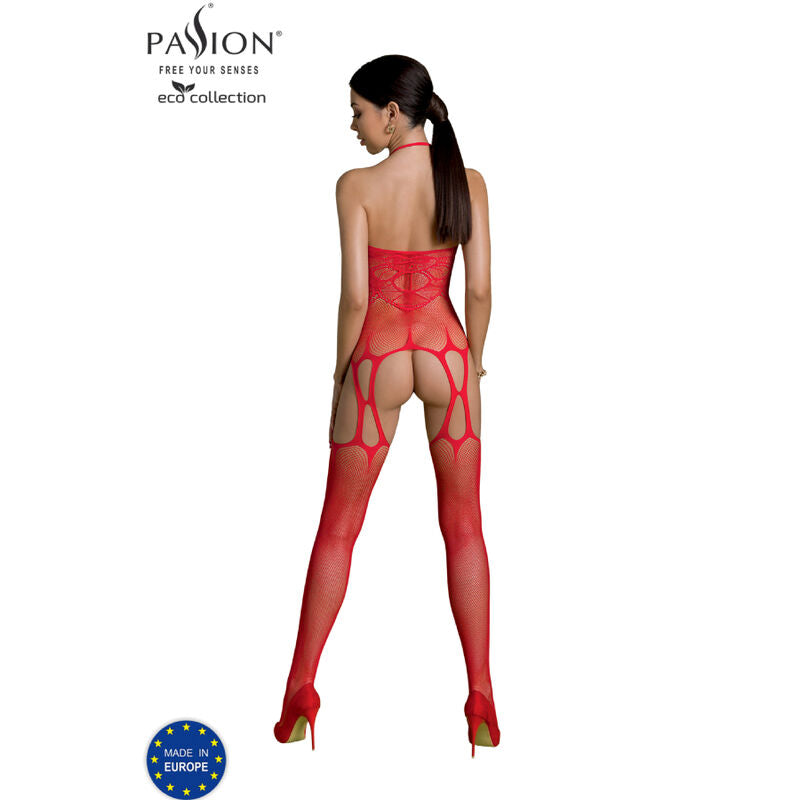 PASSION - COLLEZIONE ECO BODYSTOCKING ECO BS002 BIANCO - PASSION WOMAN BODYSTOCKINGS | Lingerie Harness Boutique
