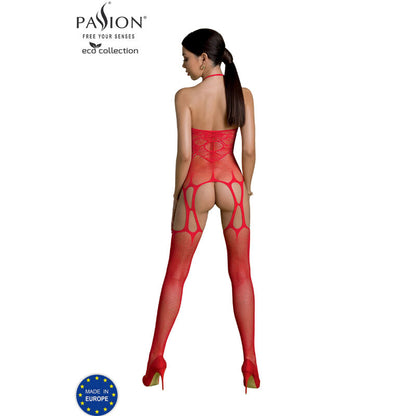 PASSION - COLLEZIONE ECO BODYSTOCKING ECO BS002 BIANCO - PASSION WOMAN BODYSTOCKINGS | Lingerie Harness Boutique