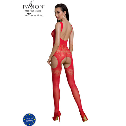 PASSION - COLLEZIONE ECO BODYSTOCKING ECO BS005 BIANCO - PASSION WOMAN BODYSTOCKINGS | Lingerie Harness Boutique