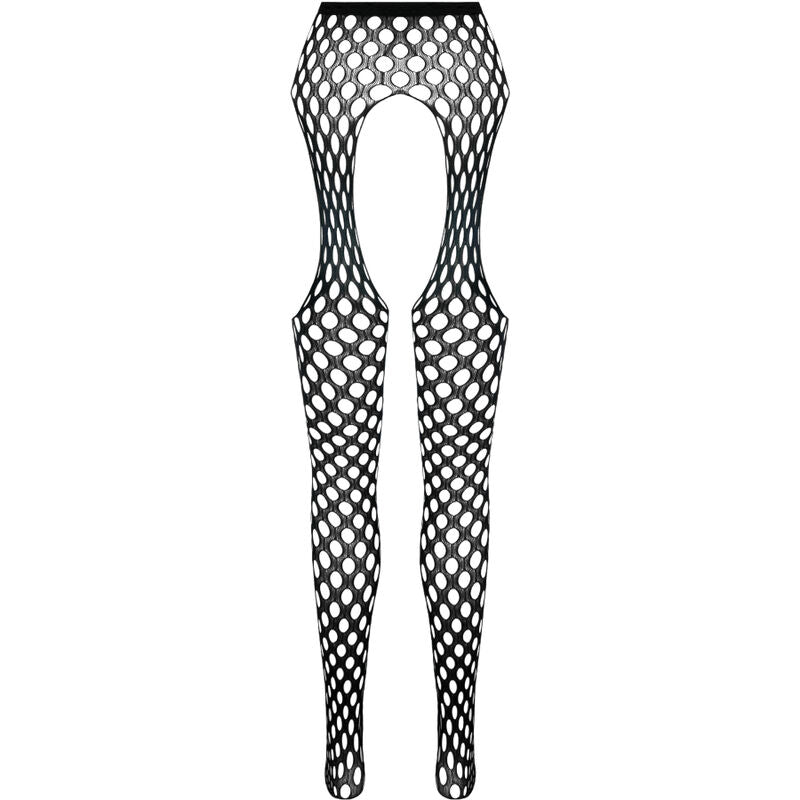 PASSION - COLLEZIONE ECO BODYSTOCKING ECO S003 BIANCO - PASSION WOMAN GARTER & STOCK | Lingerie Harness Boutique