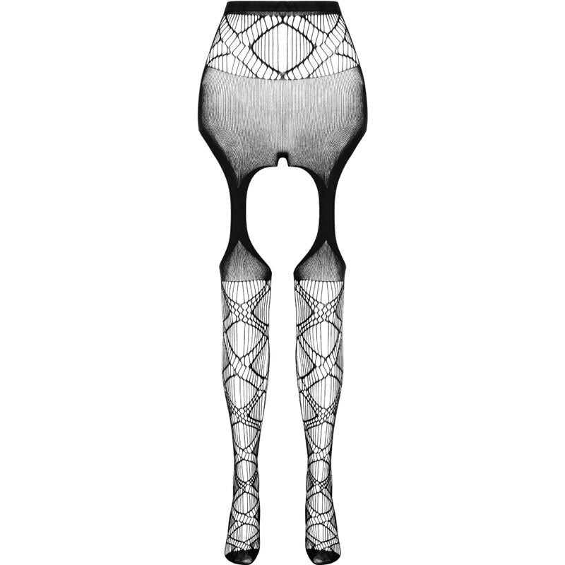 PASSION - COLLEZIONE ECO BODYSTOCKING ECO S005 BIANCO - PASSION WOMAN GARTER & STOCK | Lingerie Harness Boutique