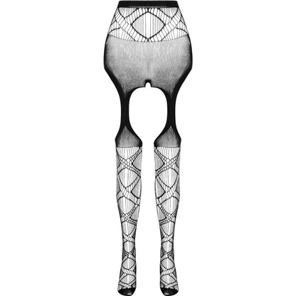 PASSION - COLLEZIONE ECO BODYSTOCKING ECO S005 BIANCO - PASSION WOMAN GARTER & STOCK | Lingerie Harness Boutique