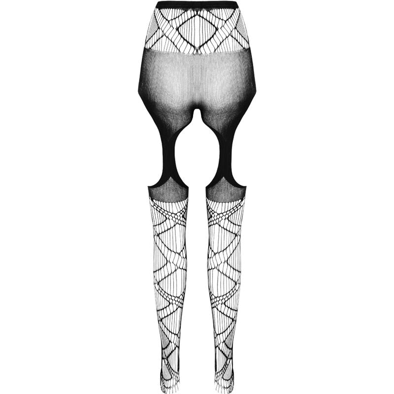 PASSION - COLLEZIONE ECO BODYSTOCKING ECO S005 BIANCO - PASSION WOMAN GARTER & STOCK | Lingerie Harness Boutique