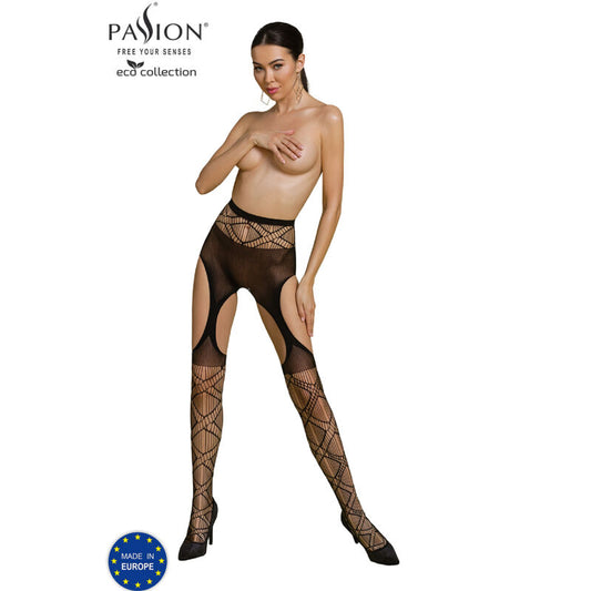 PASSION - COLLEZIONE ECO BODYSTOCKING ECO S005 NERO