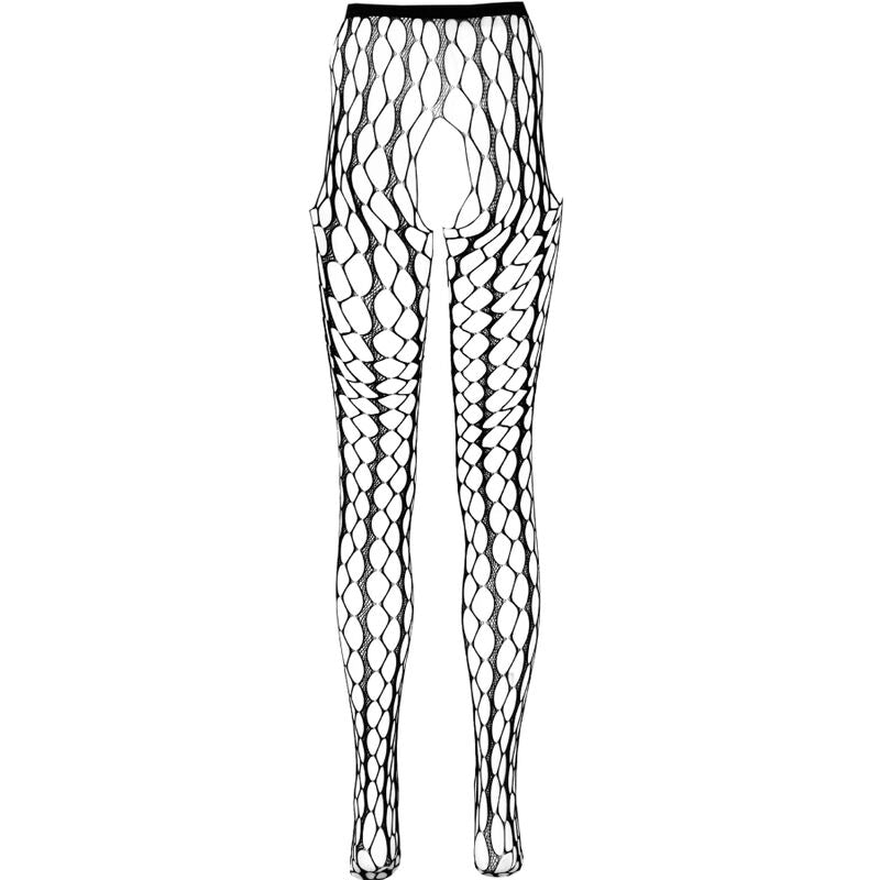 PASSION - COLLEZIONE ECO BODYSTOCKING ECO S007 BIANCO - PASSION WOMAN GARTER & STOCK | Lingerie Harness Boutique