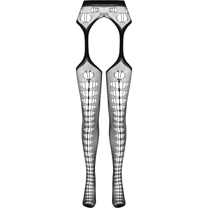 PASSION - COLLEZIONE ECO BODYSTOCKING ECO S008 BIANCO - PASSION WOMAN GARTER & STOCK | Lingerie Harness Boutique