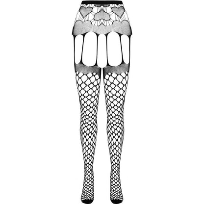 PASSION - COLLEZIONE ECO BODYSTOCKING ECO S009 BIANCO - PASSION WOMAN GARTER & STOCK | Lingerie Harness Boutique