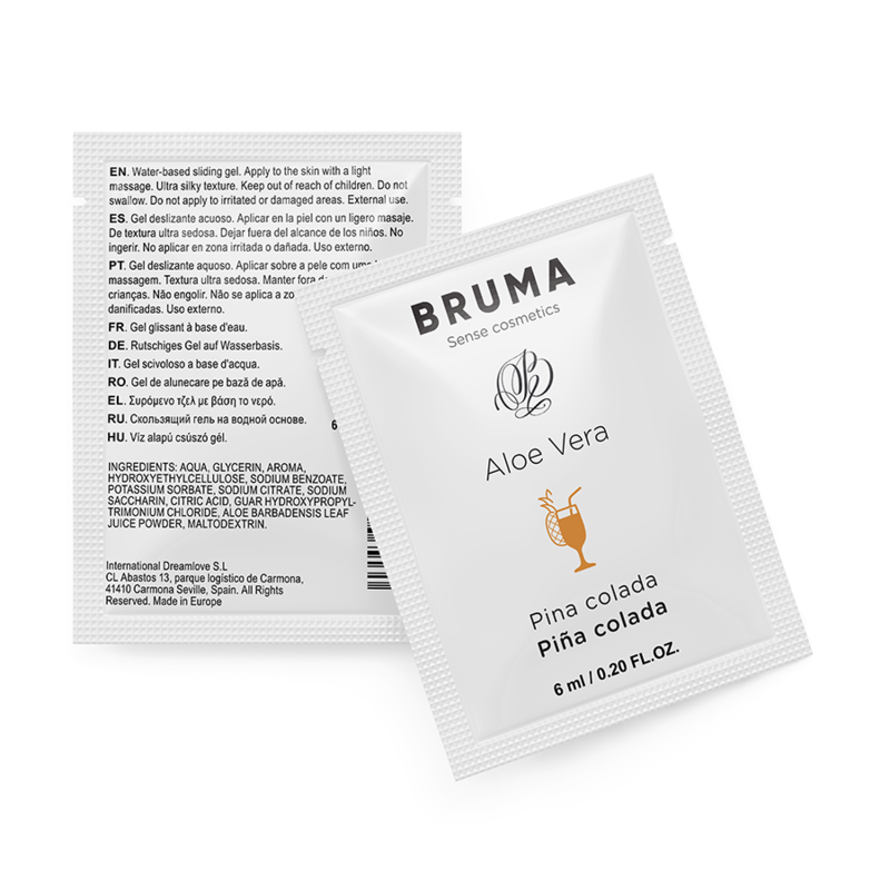 BRUMA - GEL SCORREVOLE ALOE VERA GUSTO PINA COLADA 6 ML - BRUMA | Lingerie Harness Boutique