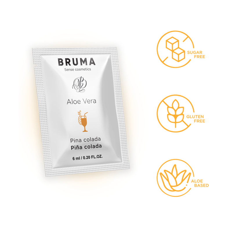 BRUMA - GEL SCORREVOLE ALOE VERA GUSTO PINA COLADA 6 ML - BRUMA | Lingerie Harness Boutique