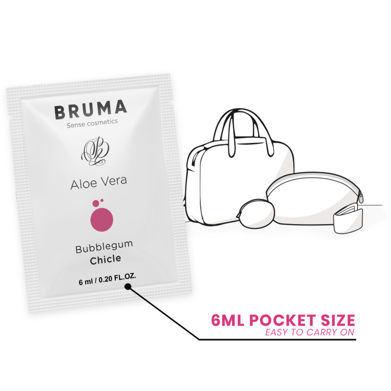 BRUMA - GEL SCORREVOLE ALOE VERA GUSTO BUBBLEGUM 6 ML - BRUMA | Lingerie Harness Boutique