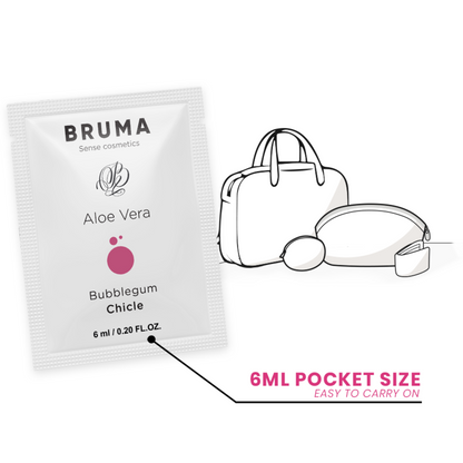 BRUMA - GEL SCORREVOLE ALOE VERA GUSTO BUBBLEGUM 6 ML - BRUMA | Lingerie Harness Boutique