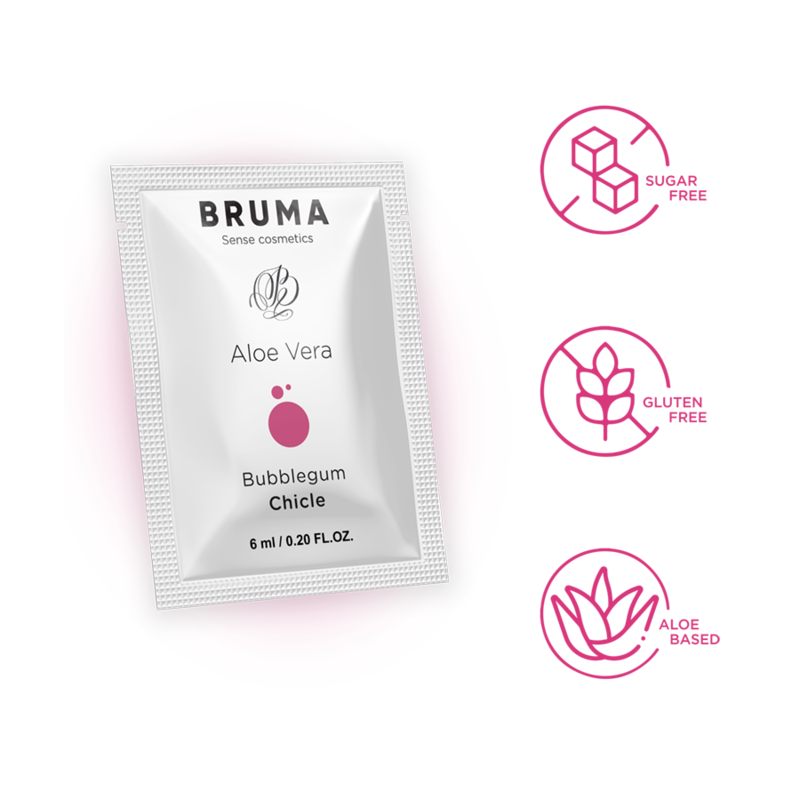 BRUMA - GEL SCORREVOLE ALOE VERA GUSTO BUBBLEGUM 6 ML - BRUMA | Lingerie Harness Boutique