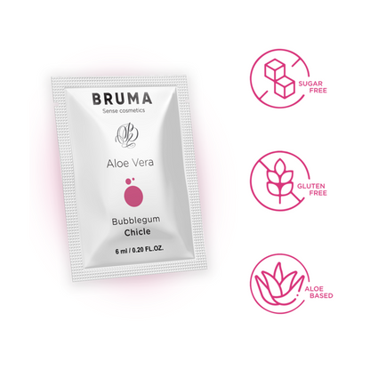 BRUMA - GEL SCORREVOLE ALOE VERA GUSTO BUBBLEGUM 6 ML - BRUMA | Lingerie Harness Boutique