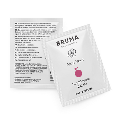 BRUMA - GEL SCORREVOLE ALOE VERA GUSTO BUBBLEGUM 6 ML - BRUMA | Lingerie Harness Boutique