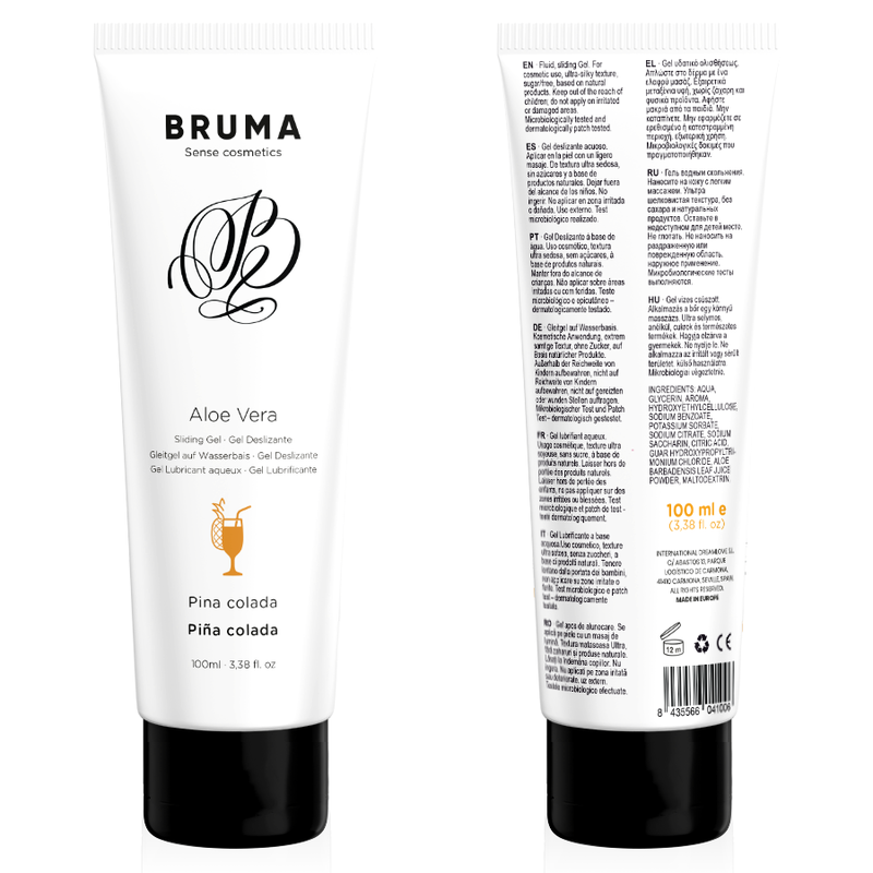 BRUMA - GEL SCORREVOLE ALOE VERA GUSTO PINA COLADA 100 ML - BRUMA | Lingerie Harness Boutique