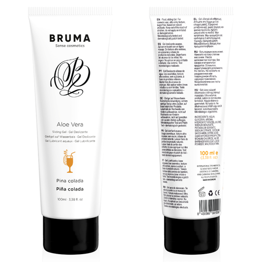 BRUMA - GEL SCORREVOLE ALOE VERA GUSTO PINA COLADA 100 ML - BRUMA | Lingerie Harness Boutique