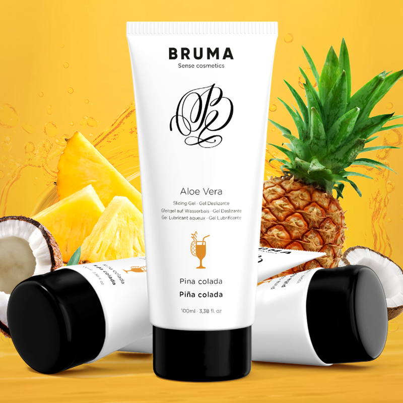 BRUMA - GEL SCORREVOLE ALOE VERA GUSTO PINA COLADA 100 ML - BRUMA | Lingerie Harness Boutique
