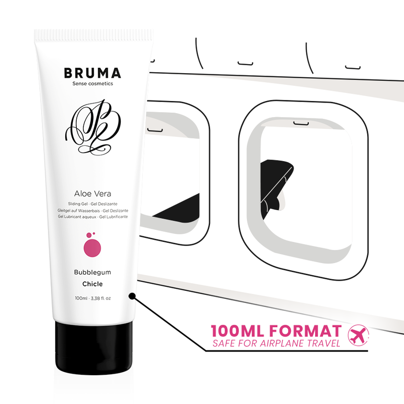 BRUMA - GEL SCORREVOLE ALOE VERA GUSTO BUBBLEGUM 100 ML - BRUMA | Lingerie Harness Boutique