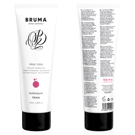 BRUMA - GEL SCORREVOLE ALOE VERA GUSTO BUBBLEGUM 100 ML - BRUMA | Lingerie Harness Boutique