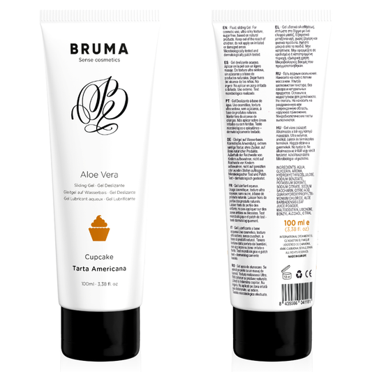 BRUMA - GEL SCORREVOLE ALOE VERA GUSTO CUPCAKE 100 ML - BRUMA | Lingerie Harness Boutique