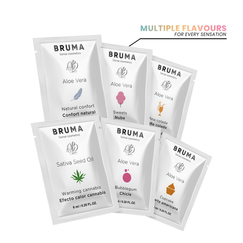BRUMA - GEL SCORREVOLE ALL''OLIO DI SEMI DI SATIVA GUSTO CANNABIS RISCALDANTE 6 ML - BRUMA | Lingerie Harness Boutique