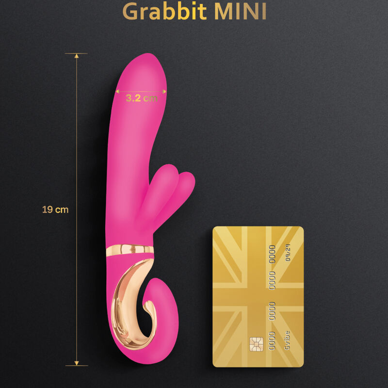 G-VIBE - GRABBIT MINI PINK SILICONE VIBRATOR