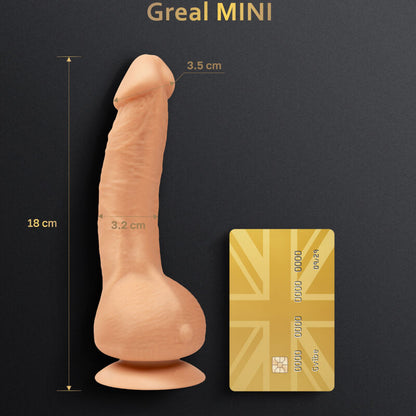 G-VIBE - GREAL MINI DILDO VIBRATOR IN NATURAL SILICONE